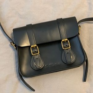 Dr. Marten’s - Dark Navy/black Leather Purse. Used for magazine photo shoot.
